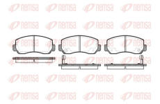 Sada brzdových destiček, kotoučová brzda REMSA 0509.02