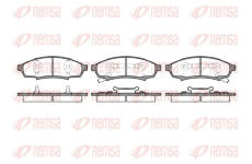 Sada brzdových destiček, kotoučová brzda REMSA 0531.02