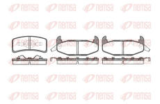 Sada brzdových destiček, kotoučová brzda REMSA 0532.02