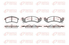 Sada brzdových destiček, kotoučová brzda REMSA 0537.02