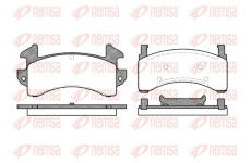 Sada brzdových destiček, kotoučová brzda REMSA 0543.00