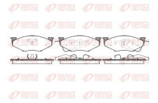 Sada brzdových destiček, kotoučová brzda REMSA 0551.00