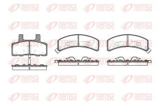 Sada brzdových destiček, kotoučová brzda REMSA 0552.02