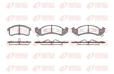 Sada brzdových destiček, kotoučová brzda REMSA 0569.00
