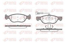 Sada brzdových destiček, kotoučová brzda REMSA 0587.12