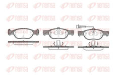 Sada brzdových destiček, kotoučová brzda REMSA 0588.11