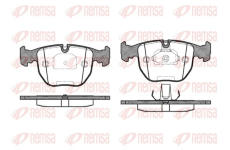 Sada brzdových destiček, kotoučová brzda REMSA 0596.00