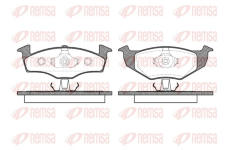 Sada brzdových destiček, kotoučová brzda REMSA 0609.10
