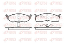 Sada brzdových destiček, kotoučová brzda REMSA 0610.00