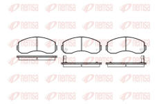 Sada brzdových destiček, kotoučová brzda REMSA 0619.02