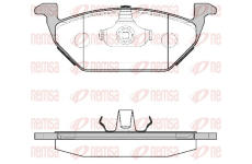 Sada brzdových destiček, kotoučová brzda REMSA 0633.00