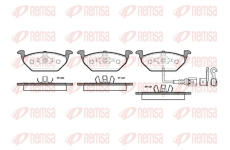 Sada brzdových destiček, kotoučová brzda REMSA 0633.21