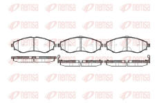 Sada brzdových destiček, kotoučová brzda REMSA 0645.32