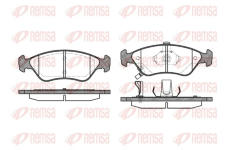 Sada brzdových destiček, kotoučová brzda REMSA 0648.02