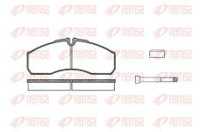 Sada brzdových destiček, kotoučová brzda REMSA 0651.86