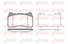 Sada brzdových destiček, kotoučová brzda REMSA 0666.10