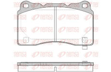 Sada brzdových destiček, kotoučová brzda REMSA 0666.24