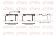 Sada brzdových destiček, kotoučová brzda REMSA 0666.51