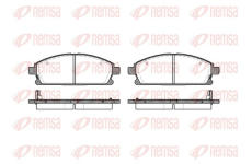 Sada brzdových destiček, kotoučová brzda REMSA 0674.12