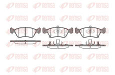 Sada brzdových destiček, kotoučová brzda REMSA 0676.02