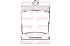 Sada brzdových destiček, kotoučová brzda REMSA 0678.10