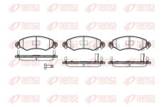 Sada brzdových destiček, kotoučová brzda REMSA 0702.12