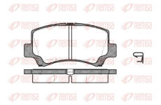 Sada brzdových destiček, kotoučová brzda REMSA 0710.02