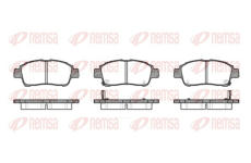 Sada brzdových destiček, kotoučová brzda REMSA 0712.02