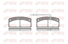 Sada brzdových destiček, kotoučová brzda REMSA 0725.02