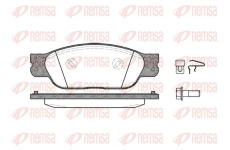 Sada brzdových destiček, kotoučová brzda REMSA 0731.00