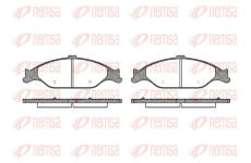 Sada brzdových destiček, kotoučová brzda REMSA 0760.00