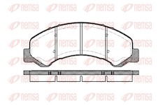 Sada brzdových destiček, kotoučová brzda REMSA 0763.00