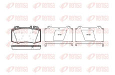 Sada brzdových destiček, kotoučová brzda REMSA 0769.00