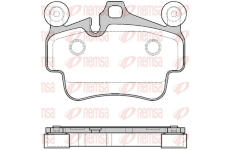 Sada brzdových destiček, kotoučová brzda REMSA 0773.20