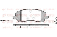 Sada brzdových destiček, kotoučová brzda REMSA 0804.20