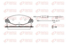 Sada brzdových destiček, kotoučová brzda REMSA 0827.04