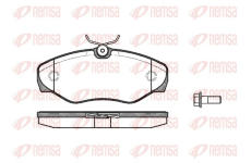 Sada brzdových destiček, kotoučová brzda REMSA 0834.10