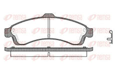 Sada brzdových destiček, kotoučová brzda REMSA 0837.02
