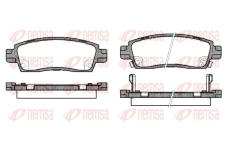 Sada brzdových destiček, kotoučová brzda REMSA 0838.02