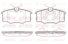 Sada brzdových destiček, kotoučová brzda REMSA 0846.20