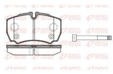 Sada brzdových destiček, kotoučová brzda REMSA 0849.10