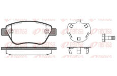 Sada brzdových destiček, kotoučová brzda REMSA 0858.30