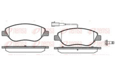 Sada brzdových destiček, kotoučová brzda REMSA 0860.02