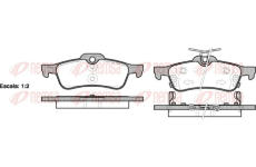 Sada brzdových destiček, kotoučová brzda REMSA 0862.02