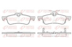 Sada brzdových destiček, kotoučová brzda REMSA 0862.12
