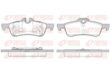 Sada brzdových destiček, kotoučová brzda REMSA 0862.20
