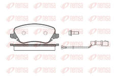 Sada brzdových destiček, kotoučová brzda REMSA 0879.02