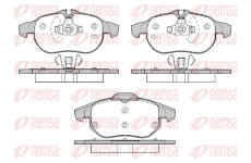 Sada brzdových destiček, kotoučová brzda REMSA 0888.20