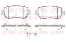 Sada brzdových destiček, kotoučová brzda REMSA 0957.22