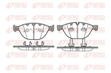 Sada brzdových destiček, kotoučová brzda REMSA 0958.10